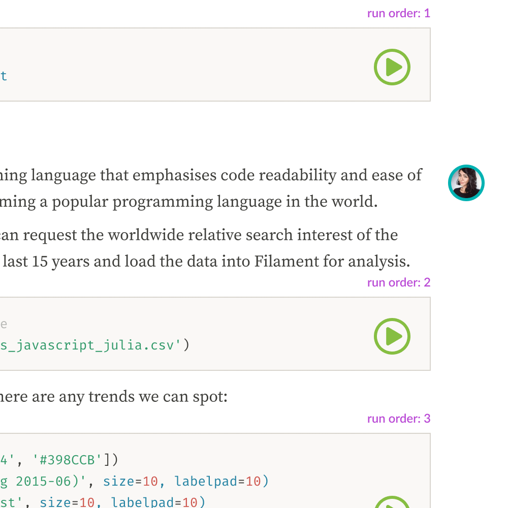 Animated gif of application feature
